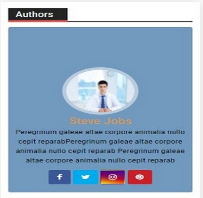 author widget